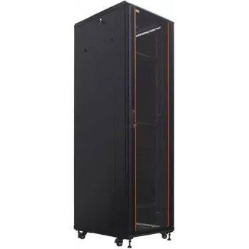 IT-BUDGET 19 inch Tīkla skapis SRK - 42U - 600x800 mm - Stikla/Tērauda durvis - Samontēts - Melns (99ITB19SRK4268GSNM)