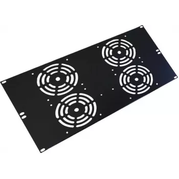IT-BUDGET 19 inch ventilatora panelis 4 ventilatoriem - 120x120 mm - 6U - melns (90ITBSRK19XNOFAN4S)