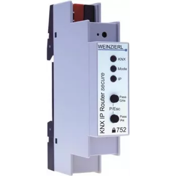 Weinzierl KNX IP Router 752 secure, KNX IP maršrutētājs/interfeiss, 1 TE, 18 mm, 5249
