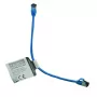 IT-BUDGET Cat.8.1 slaidais Ethernet tīkla kabelis, S/FTP, 40Gbps, 2000MHz, LSZH, PoE+, zils, 0,5m 90ITBSLIM81PK050B