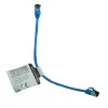IT-BUDGET Cat.8.1 slaidais Ethernet tīkla kabelis, S/FTP, 40Gbps, 2000MHz, LSZH, PoE+, zils, 0,5m 90ITBSLIM81PK050B