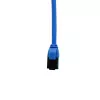 IT-BUDGET Cat.8.1 slaidais Ethernet tīkla kabelis, S/FTP, 40Gbps, 2000MHz, LSZH, PoE+, zils, 0,5m 90ITBSLIM81PK050B