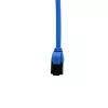 IT-BUDGET Cat.8.1 slaidais Ethernet tīkla kabelis, S/FTP, 40Gbps, 2000MHz, LSZH, PoE+, zils, 0,5m 90ITBSLIM81PK050B