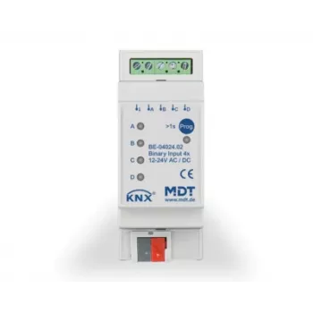 MDT BE-04024.02 Binārais ieeja 4-kārtīgs 2TE REG 24V AC/DC