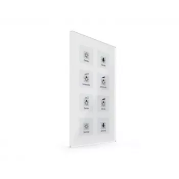 MDT BE-GT08W.01 KNX stikla spiedpogu sensors Plus, 8-kārtīgs, balts