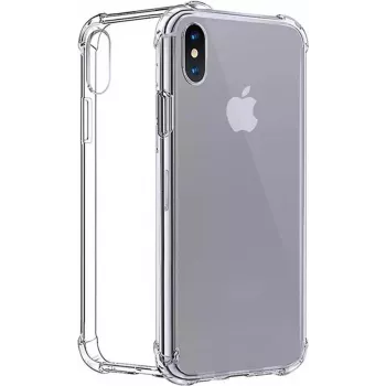 CYOO Four Corners silikona apvalks Apple iPhone XS Max - caurspīdīgs