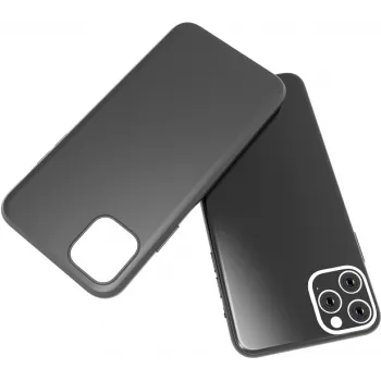 CYOO Premium Apple iPhone 11 Pro apvalks melns šķidrā silikona cietais vāks (CY121023)