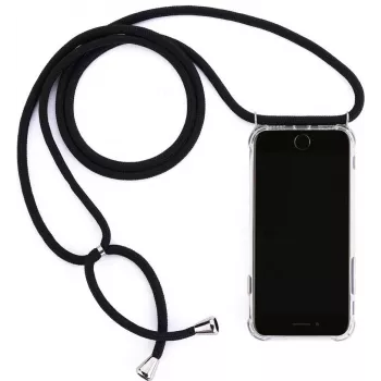 CYOO Necklace Case+ kakla siksniņas futrālis Samsung Galaxy S10+ (G975F) - melns silikons (CY121017)
