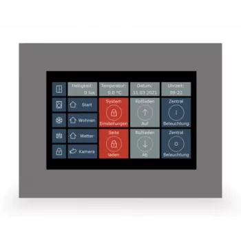 MDT VC-0701.04 Skārienpanelis VisuControl 7 inch KNX telpas kontrolieris, melns