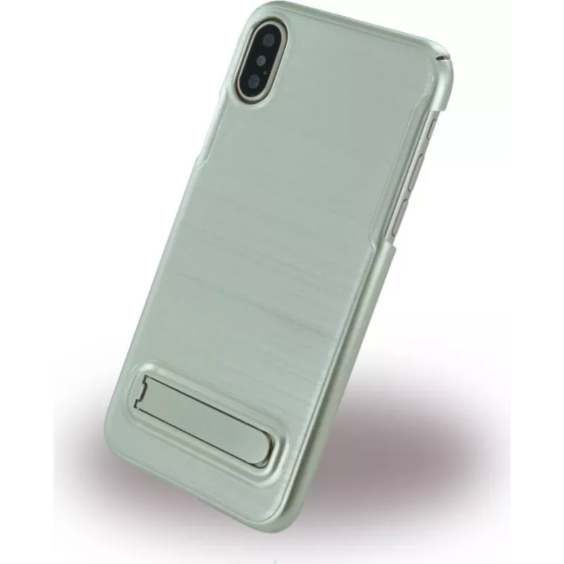 CYOO Brushed Stand - Cietais vāks - Apple iPhone X - Zelts