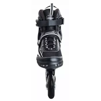 MUUWMI AU 442 inline skrituļslidas, izmērs EU 42, melns/balts, ABEC 7 gultņi, 80 mm riteņi, alumīnija rāmis