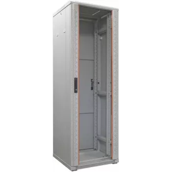 IT-BUDGET 19 inch Tīkla skapis SRK - 38U - 600x800 mm - Stikla/Tērauda durvis - Saliekams - Gaiši pelēks 90ITB19SRK3868GGN