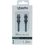 PowerRay USB-C uz Lightning MFi sertificēts pīts kabelis 1,2m pelēks PR-DCCL120TGY
