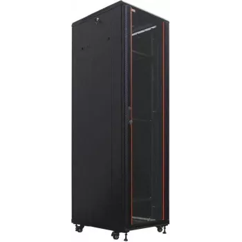 IT-BUDGET 19 collu serveru skapis SRK - 42U - 600x1000 mm - Stikla/masīva tērauda durvis - Samontēts - Melns 99ITB19SRK42610GSNM