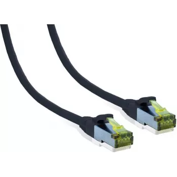 IT-BUDGET Vollkupfer Premium Patchkabel Cat.6A ar Cat.7 Rohkabel 600 MHz halogenfrei PoE+ 10GBit schwarz 5 m 90ITB6A7PK5S