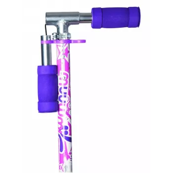 MUUWMI KiddyScooter Racing 3 riteņu bērnu skrejritenis, rozā