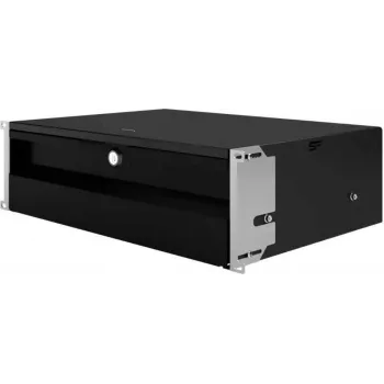 IT-BUDGET 19 collu statīva atvilktne mazām ierīcēm, dokumentiem, instrumentiem - 3U - slēdzama - melna (90ITBSL3HES)