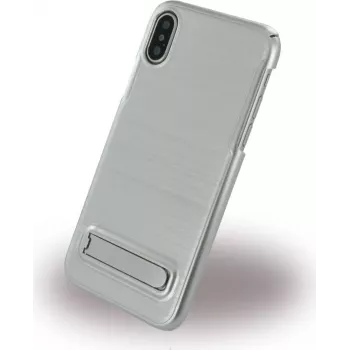 CYOO Brushed Stand Case Apple iPhone X / XS maciņš - sudraba