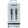 PowerRay USB-C uz Lightning MFi pīts kabelis 2m pelēks PR-DCCL200TGY
