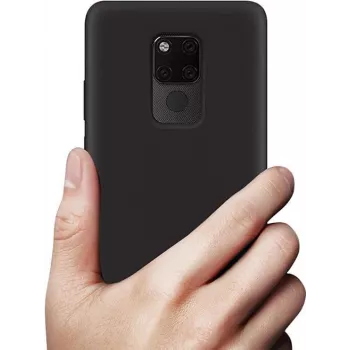 CYOO Premium šķidrā silikona apvalks Huawei Mate 20 Pro - melns