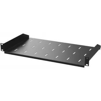IT-BUDGET 19 inch fiksēts statīva plaukts 1U 200 mm dziļš 25 kg melns 90ITB19FB200S