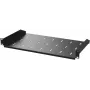 IT-BUDGET 19 inch fiksēts statīva plaukts 1U 200 mm dziļš 25 kg melns 90ITB19FB200S