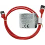 IT-BUDGET Cat.8.1 slaids Ethernet tīkla kabelis, S/FTP, 40 Gbps, 2000 MHz, LSZH, PoE+, sarkans, 1 m 90ITBSLIM81PK1R