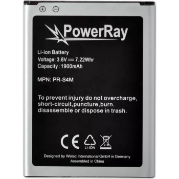 PowerRay akumulators PR-S4M Samsung Galaxy S4 Mini, 1900 mAh, bez iepakojuma (PR-S4M)