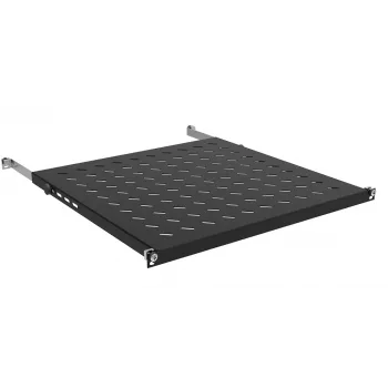 IT-BUDGET 19 inch iekārtu plaukts 0,5U augstums 550mm dziļums 80kg slodze melns 12WZ82648004550161