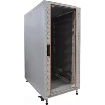 IT-BUDGET 19 inch Server Rack SRK - 27U - 600x1000 mm - Stikla/Tērauda durvis - Flatpack - Gaiši pelēks 90ITB19SRK27610GGN