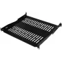 IT-BUDGET 19 inch statīva plaukts / ierīču paplāte, 80 kg nestspēja, 350 mm dziļums, maināms stiprinājuma dziļums, melns (90ITB19FBX350S)
