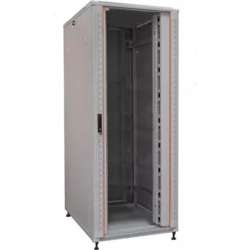 IT-BUDGET 19 inch Server Rack SRK - 42U - 800x1000 mm - Stikla/Tērauda durvis - Kabeļu kanāli - Izklaide - Gaiši pelēks 90ITB19SRK42810GGN