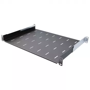 IT-BUDGET 19 inch statīva plaukts / ierīču paplāte - 40 kg slodze - 350 mm dziļums - dziļumā regulējams stiprinājums - melns (90ITB19FB350S)