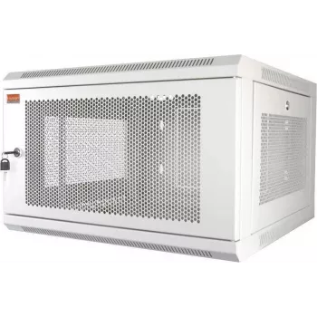 IT-BUDGET 19 inch sienas montāžas tīkla skapis 6U, 570x600 mm, perforēta priekšpuse un sāni, noņemami sānu paneļi, balts 90ITB19MSR666TW