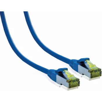 IT-BUDGET Premium tīkla kabelis Cat.6A ar Cat.7 izejmateriālu, 600 MHz, bez halogēniem, PoE+, 10Gbit, zils, 2 m (90ITB6A7PK2B)