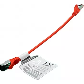 IT-BUDGET Full Copper Premium komutacinis kabelis - Flex AWG 26 - Cat.8.1 - 2000 MHz - bez halogēna - PoE+ - 40 Gbit - sarkans - 0,5 m 90ITBFLEX81PK050R