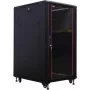 IT-BUDGET 19 inch Serveru skapis SRK - 27U - 800x1000 mm - Stikla/Tērauda durvis - Kabeļu kanāli - Samontēts - Melns 99ITB19SRK27810GSNM