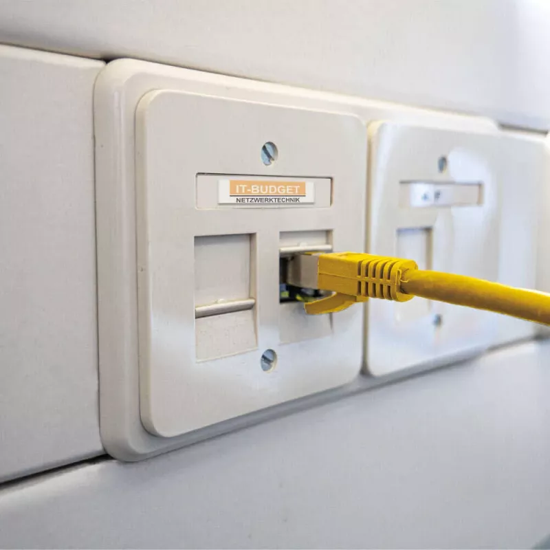 IT-BUDGET Premium pilna vara patch kabelis Cat.6A ar Cat.7 izejas kabeli 600 MHz bez halogēniem PoE+ 10Gbit dzeltens 0,25 m 90ITB6A7PK025Y