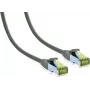 IT-BUDGET Full Copper Premium Patch Cable - Cat.6A ar Cat.7 izejmateriālu - 600 MHz - Bez halogēniem - PoE+ - 10Gbit - Pelēks - 0,5 m 90ITB6A7PK05G