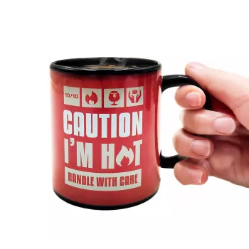 Mad Monkey Caution I am Hot termokrūze 320 ml matēti melna 2000152