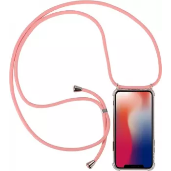 CYOO kakla siksnas futrālis ar rokas siksniņu Huawei P30 - rozā silikons CY121035