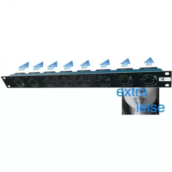 Liebernetz 19-SILENT ventilācijas bloks - horizontāla gaisa plūsma ieplūdei - 50 m³/h - 1U - 12V DC - īpaši kluss 15 dB - melns (90LN19LUE1HE8BS)