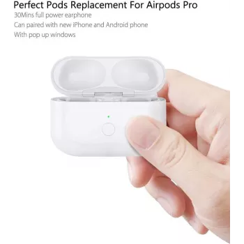 CYOO uzlādes maciņš Apple AirPods Pro (1. un 2. paaudze), balts, vadu un bezvadu uzlāde CY121780