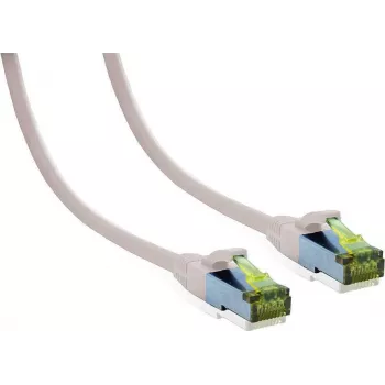 IT-BUDGET Premium tīkla kabelis Cat.6A ar Cat.7 izejmateriālu, 600 MHz, bez halogēniem, PoE+, 10Gbit, balts, 1m 90ITB6A7PK1W