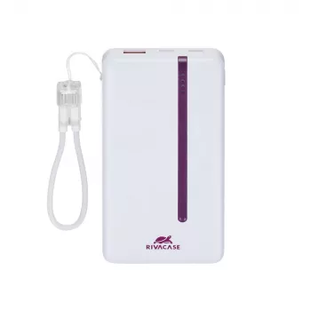 Rivacase VA2311 10000 mAh 22,5W ārējais akumulators balts