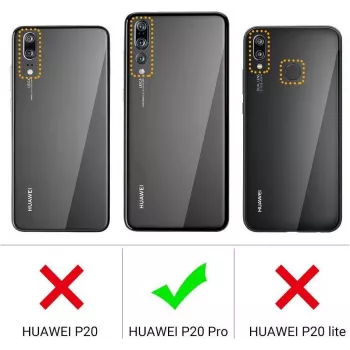 CYOO Premium šķidrā silikona apvalks Huawei P20 Pro - melns