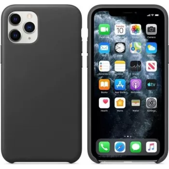 CYOO Alcantara cietais maciņš Apple iPhone 11 Pro Max - melns - aizsargmaciņš (CY121184)