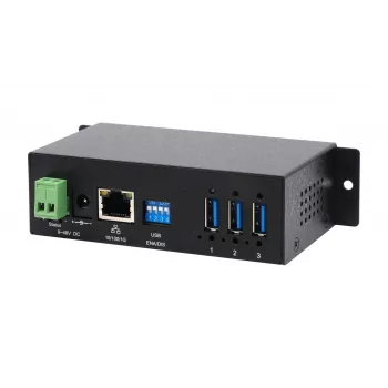 EXSYS EX-6005HMVS Gigabit USB 3.2 Gen 1 ierīču serveris, 3 porti, 15KV ESD