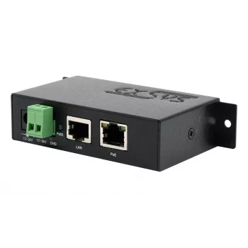 EXSYS EX-6007POE-WO PoE+ Gigabit inžektors, metāla korpuss, 12-24V DC ieeja, bez barošanas bloka