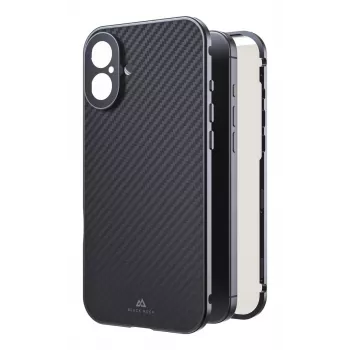 Black Rock Cover 360° Glass vāciņš Apple iPhone 16 Plus ar īstu oglekļa šķiedru (00228105)